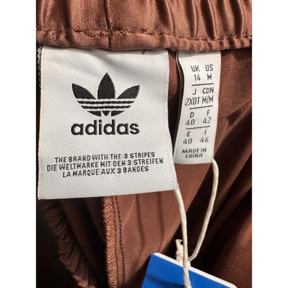 ADIDAS 2000 LUXE WIDE-LEG PANTS Earth brown Size MEDIUM - Picture 8 of 10